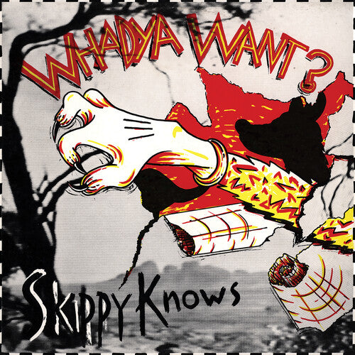 Whadya Want - Skippy Knows (White In Red)